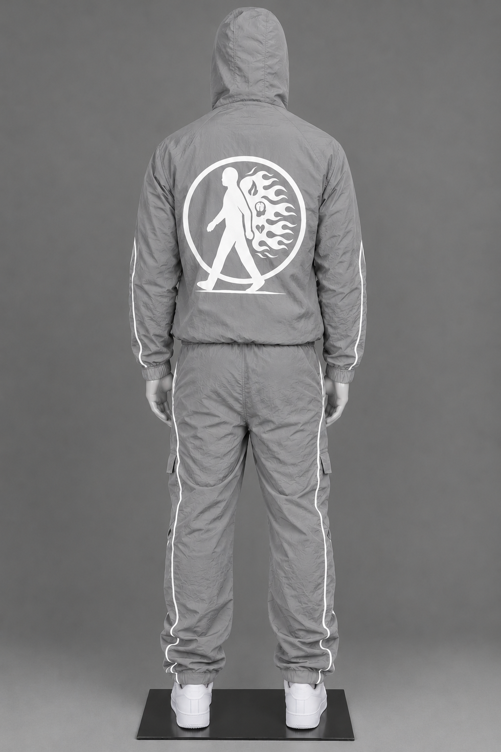 Grey Windbreaker Tracksuit