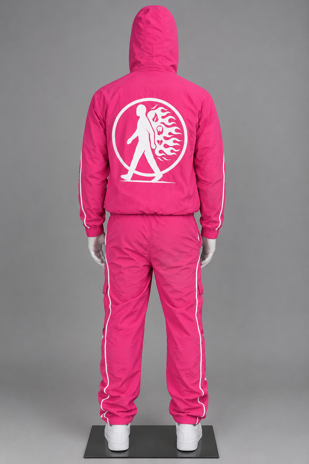 Pink Wind Breaker Tracksuit