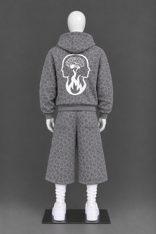 Gray Jorts Set
