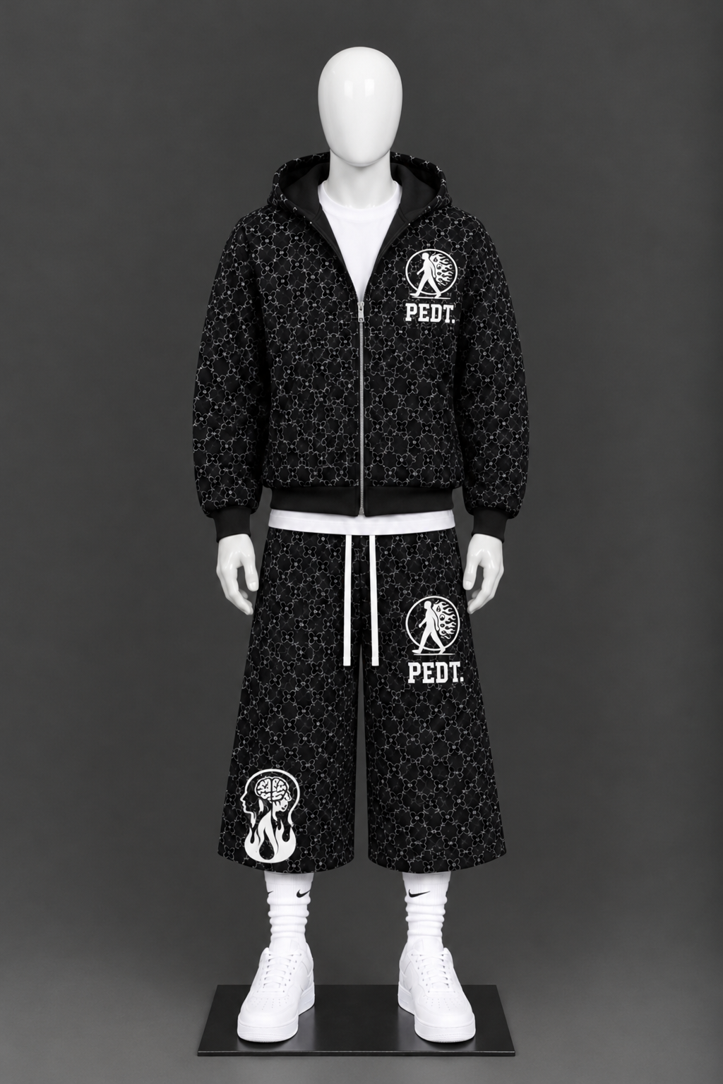 Black Jorts Set